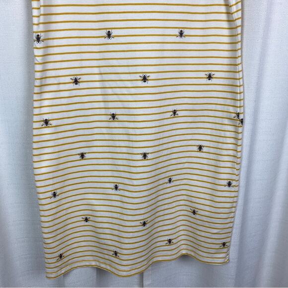 Joules Cream&Yellow Riviera Dress in Beestripe Sz.10 - Picture 11 of 15